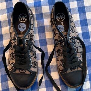 Michael Kors Black and Gray Logo Sneakers